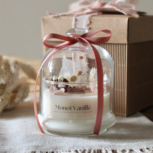 Candela Botanica in cupola di vetro