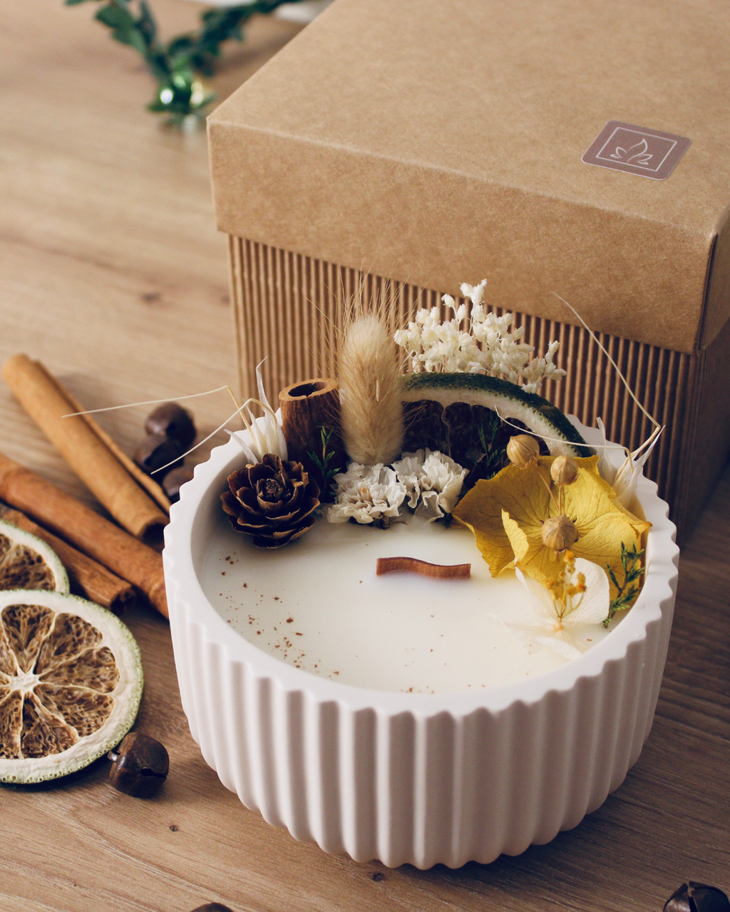 ROMANTICA, candela botanica in cera di soia (200gr)