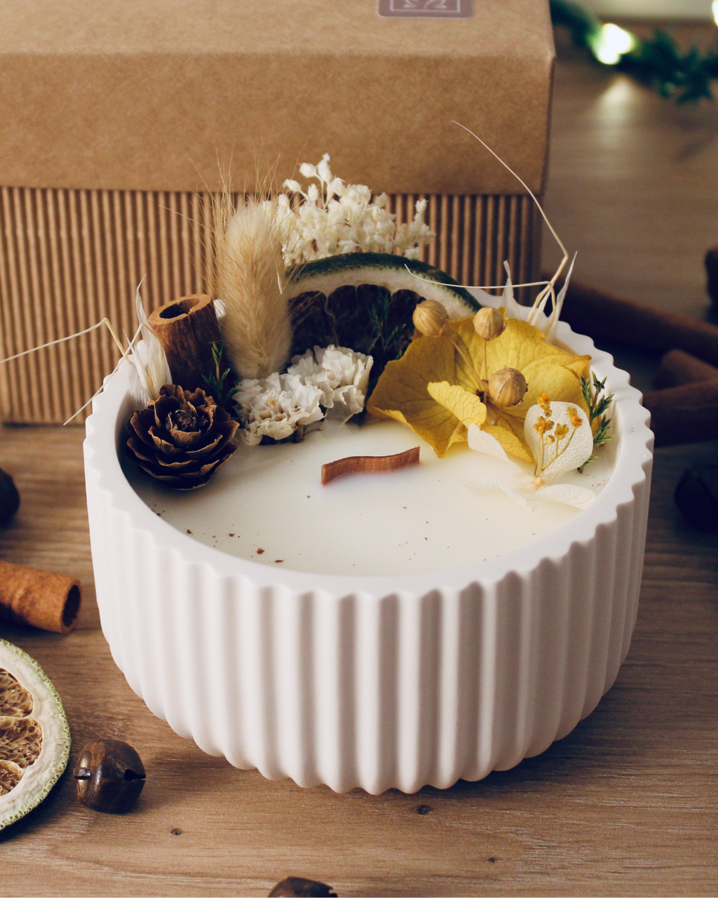 ROMANTICA, candela botanica in cera di soia (200gr)